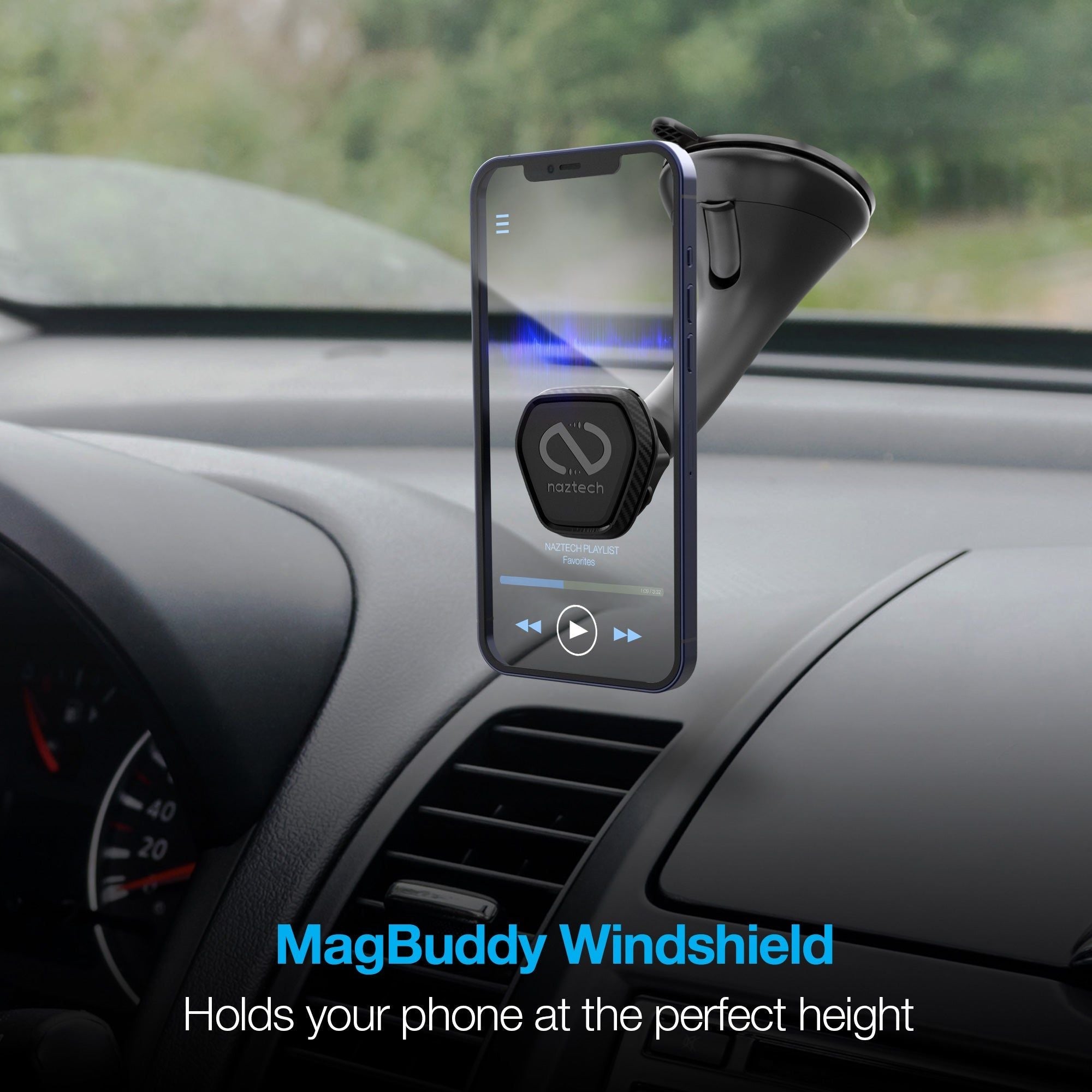 Naztech MagBuddy Elite Windshield Mount