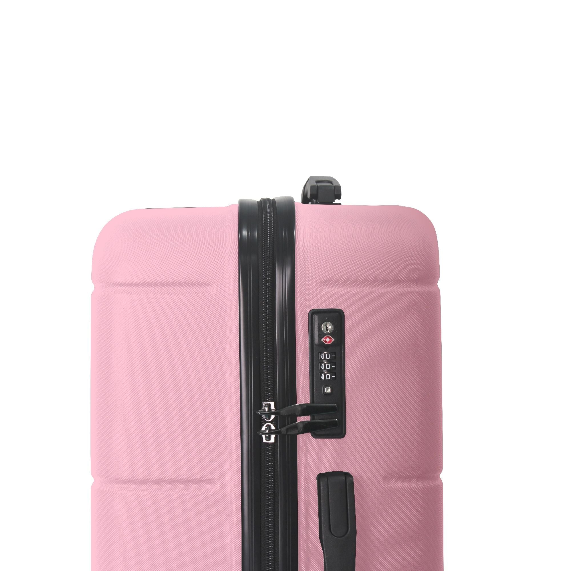 Luggage Sets ABS Hardshell 3pcs Luggage, Lightweight Durable Suitcase sets Spinner Wheels Suitcase with TSA Lock 20''24''28'' Available(Pink)