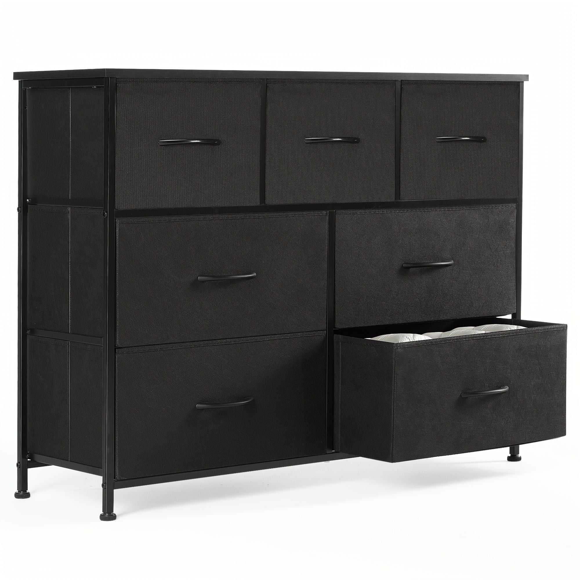 Dresser for bedroom 7 storage Spaces, assembled wardrobe lockers, bedroom furniture lockers