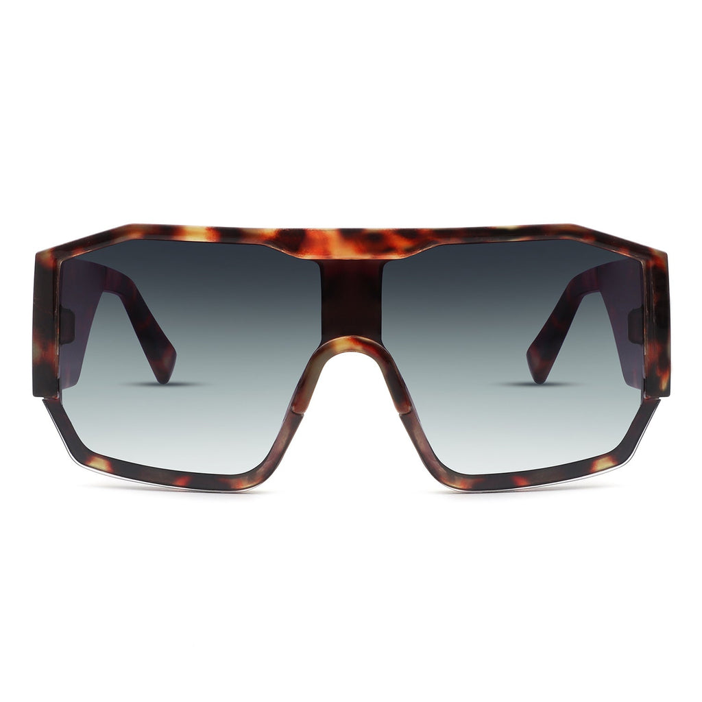 Retro Square Oversize Fashion Aviator Sunglasses