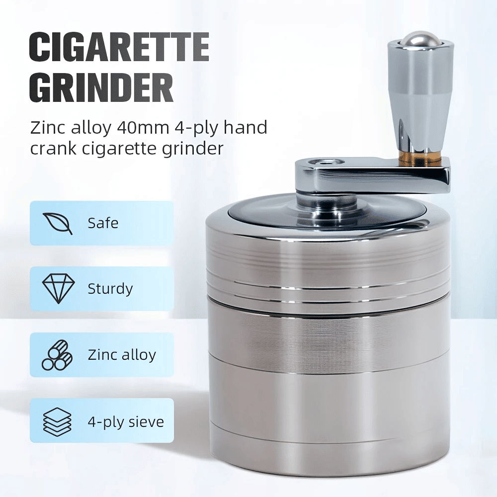 Herb Grinder Spice Herbal Metal Crusher Handle Hand Muller