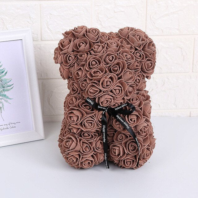 Rose Teddy Bear for Valentine's Day or Mother's Day Gifts