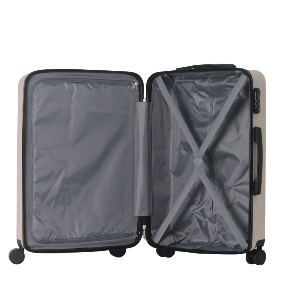 Luggage Sets ABS Hardshell 3pcs Luggage, Lightweight Durable Suitcase sets Spinner Wheels Suitcase 20''24''28'' (PINK)