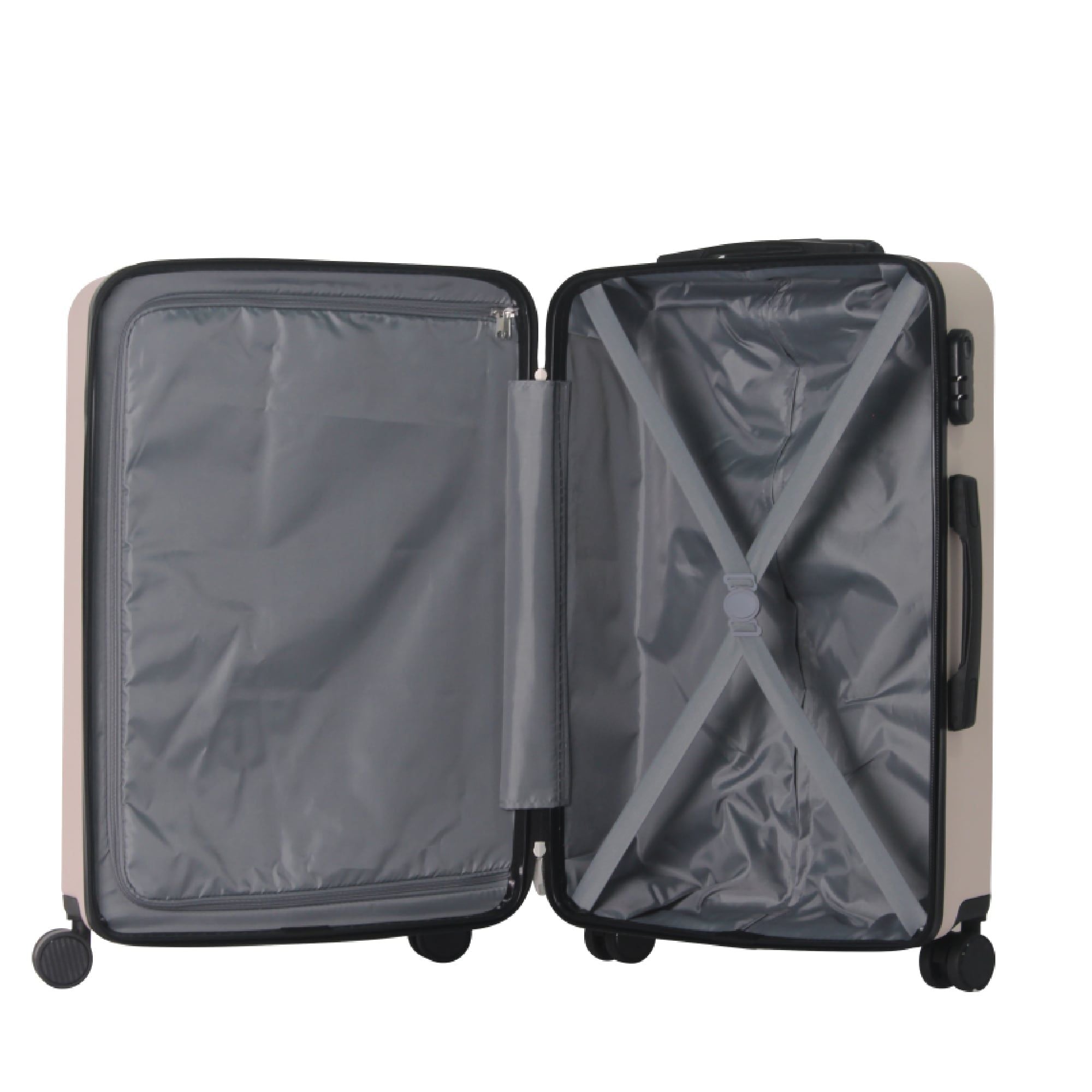 Luggage Sets ABS Hardshell 3pcs Luggage, Lightweight Durable Suitcase sets Spinner Wheels Suitcase 20''24''28'' (PINK)
