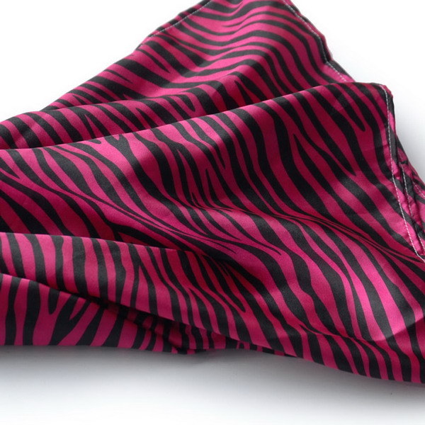 Blando Fushcia Funky Zebra Animal Pattern super soft Silk Scarf/Wrap/Shawl(Large)