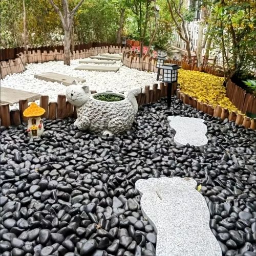 38lbs Black River Rocks, 2-3 inch Polished Pebbles for Plants, Vase Filler, Aquarium, Landscaping, Indoor/Outdoor Decor