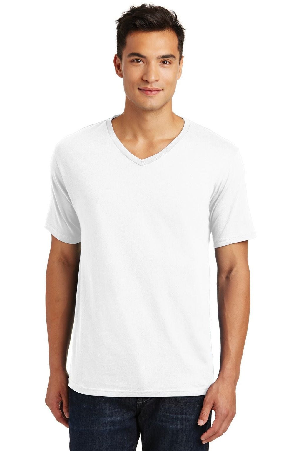 District Made Mens Perfect Weight V-Neck Tee DT1170