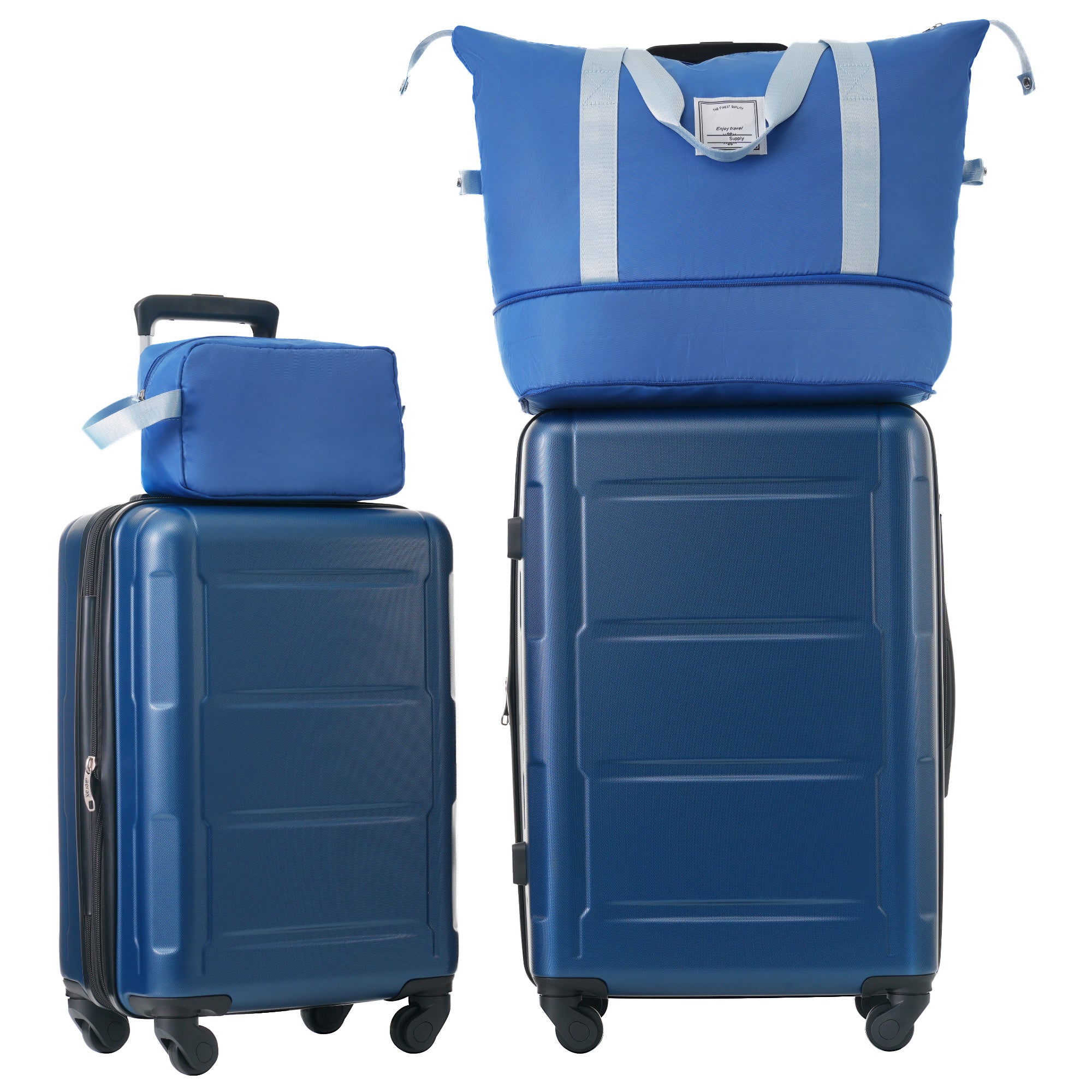 2 Piece Luggage Set with Bags Expanable Spinner Wheels ABS Lightweight Suitcase with TSA Lock 20inch+24inch