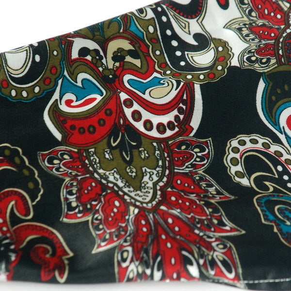 Blando Black & Blue Distinctive Stylish Paisley Pattern Fashion Soft Silky Scarf/Wrap/Shawl(Large)