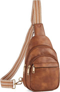 Small Sling Bag for Women Leather Crossbody Bags Fanny Pack Chest Bag for Travel