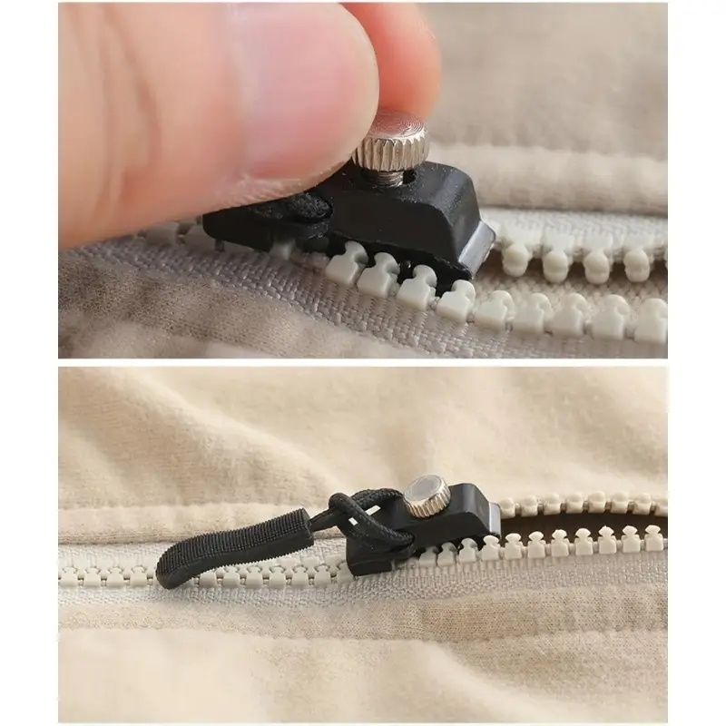 No Sew Zipper Repair Kit - Complete Set with Tools for Clothes Jeans Bags Suitcases