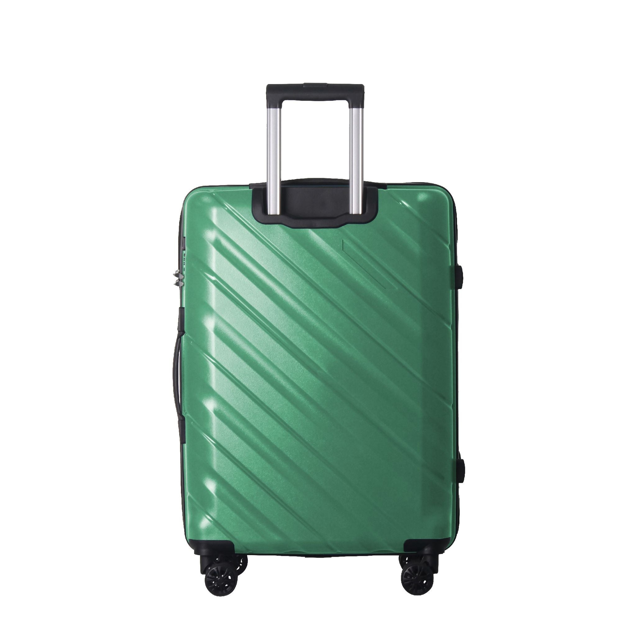 3-Piece Luggage Sets (20", 24", 28"), Suitcase with Wheels, Hardside Suitcase With Four Spinner Wheels and Scratch-Resistant Surface, Green