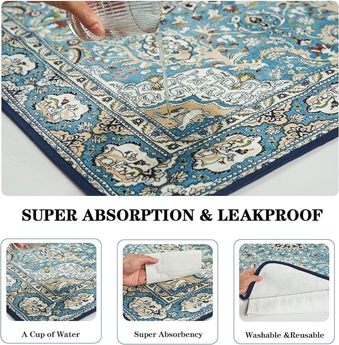 Qeils Washable Pee Pads for Dogs, 2 Pack Reusable Puppy Pads 36"x41" Super Absorbent Leakproof Dog Training Pads, Non-Slip Potty Pads for Floor, Crate, Couch, Whelping Pads Litter Mat Pet Supplies