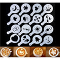 Coffee Pattern Stencils Plastic Barista Stencils Cappuccino Decorating Tool Barware Decorative Stencils Tool