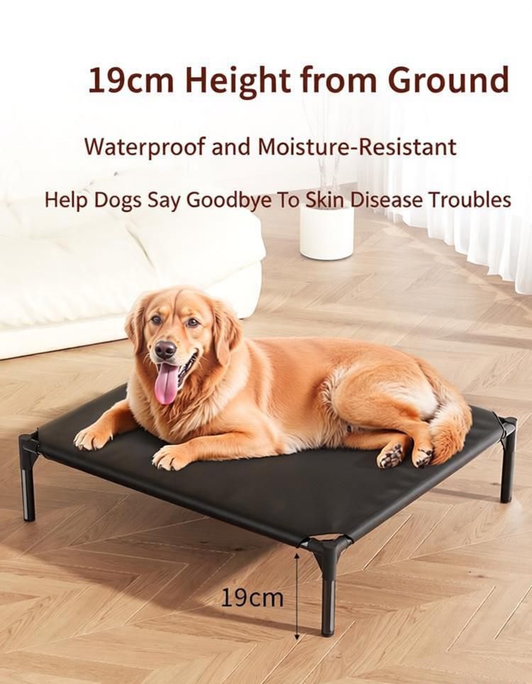 Pet Bed, No Assembly Required, Foldable, Portable, Waterproof & Moisture-Proof, Breathable & Antibacterial, All-Season Sleeping Mat for Cats and Dogs, Indoor & Outdoor Use