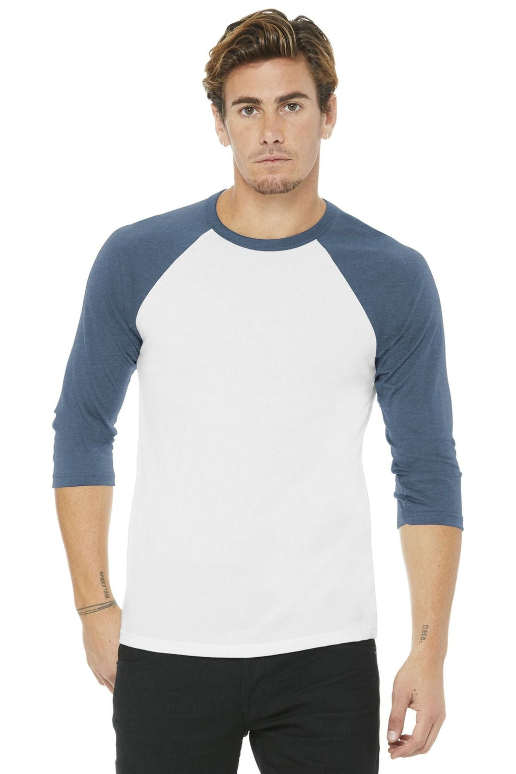 BELLA+CANVAS Unisex 3/4-Sleeve Baseball Tee BC3200