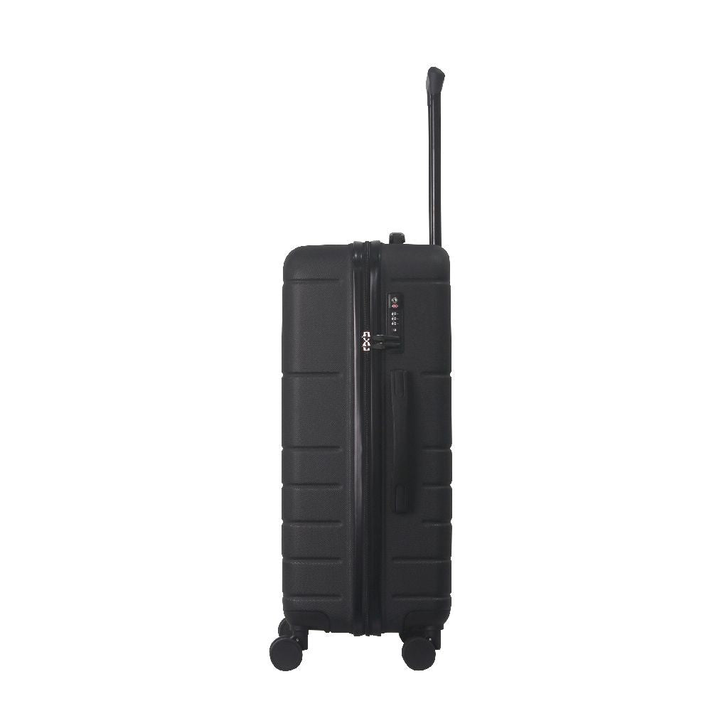 Luggage Sets ABS Hardshell 3pcs Luggage, Lightweight Durable Suitcase sets Spinner Wheels Suitcase with TSA Lock 20''24''28'' Available(Black)