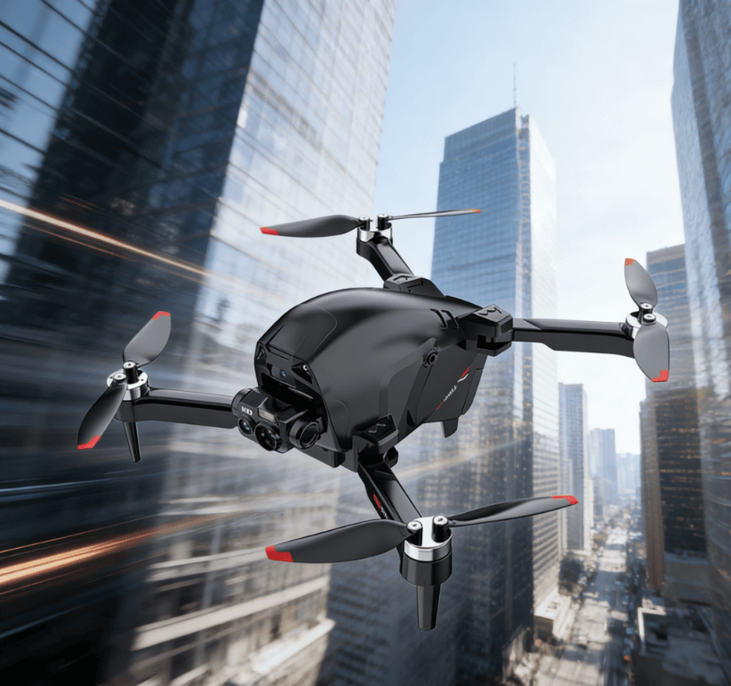 CS16-Dual Camera-4K HD Camera Drone, equipped with a 3-axis gimbal, GPS automatic return, foldable quadcopter, suitable for adults - long battery life, follow mode