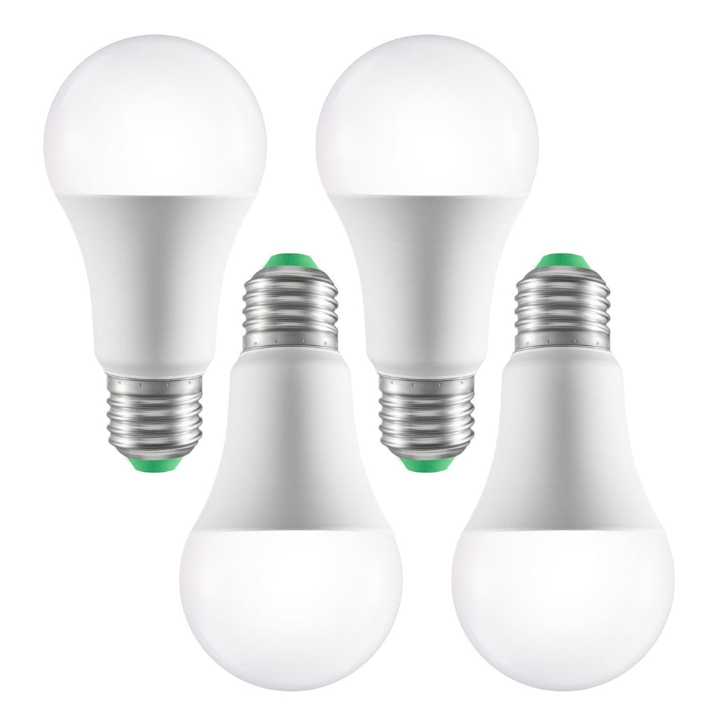 VEVOR Smart Light Bulbs, 4-Pack, 9W Multicolor LED Bulbs, 800 Lumens with Smart Control Compatibility for Vera, Google Assistant, Amazon Alexa, iOS, Android, RGB Color Changing