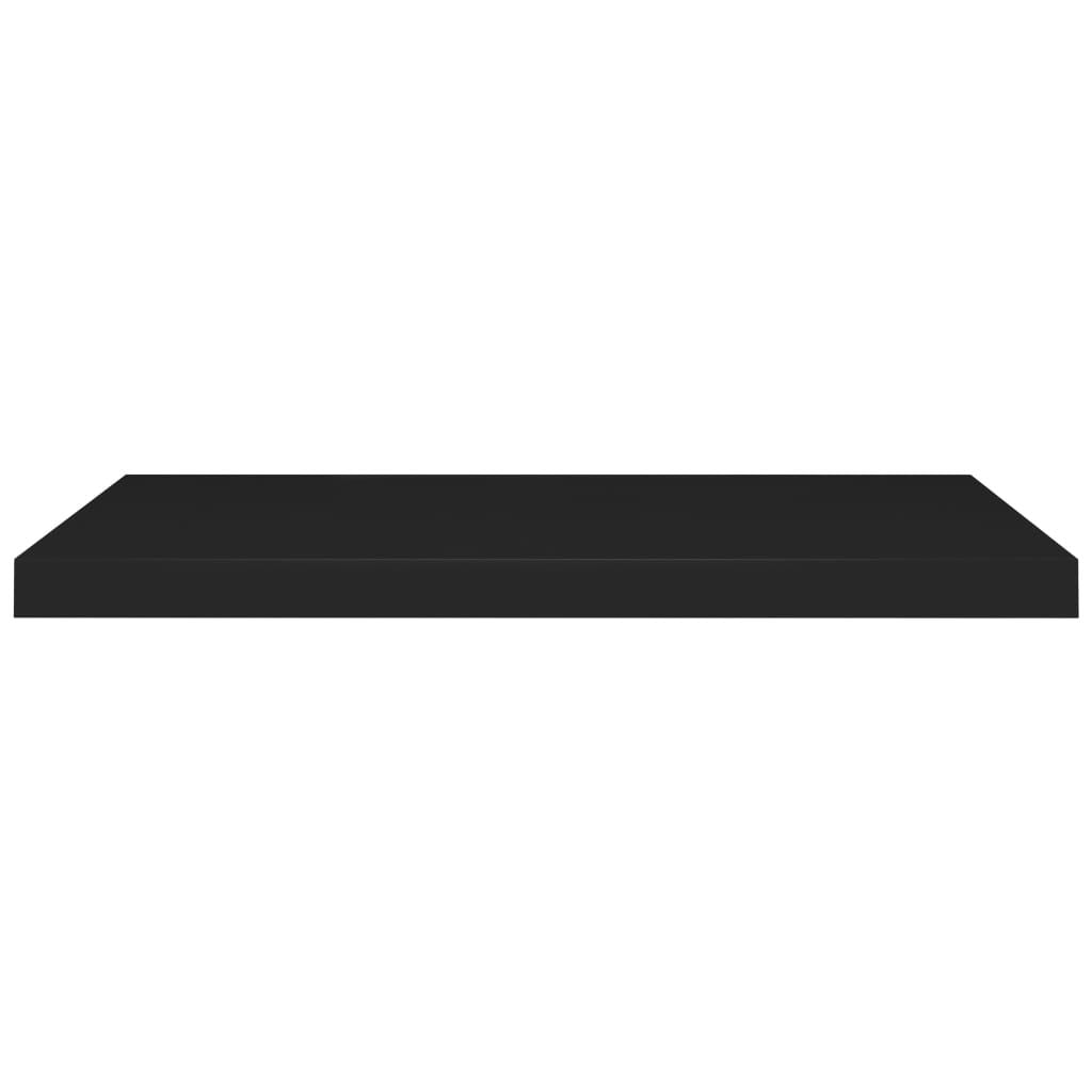 Wall Shelf Black Honeycomb MDF, metal frame 31.5 x 9.3 x 1.5 in