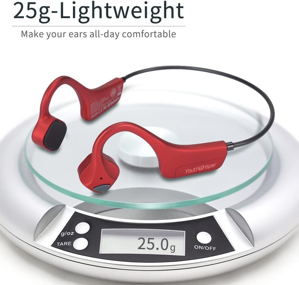 Sport Wireless Bone Conduction Earphones – Open-Ear Safety Design, IPX6 Sweat-proof, 8 Hrs Call