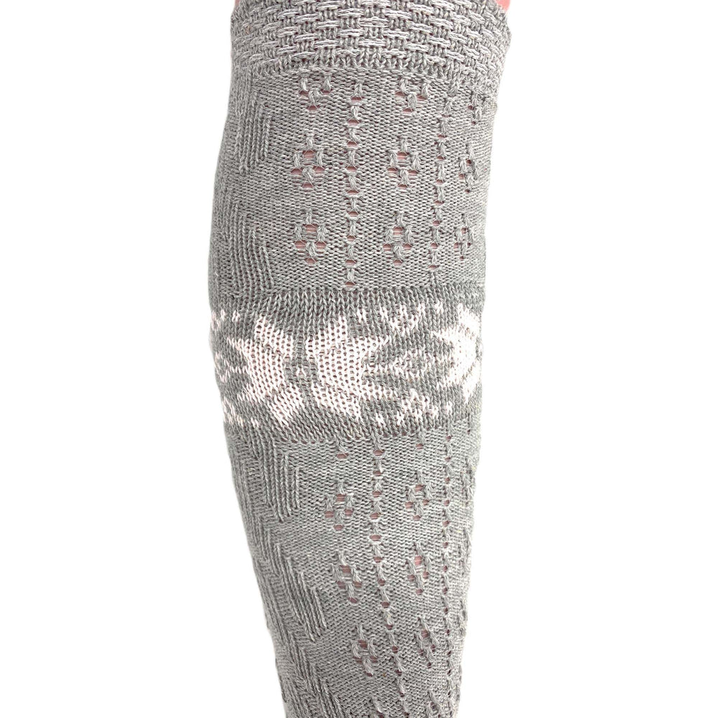 Cotton Knee High Knitted Socks for Women Novelty Knee Socks 1 Pair