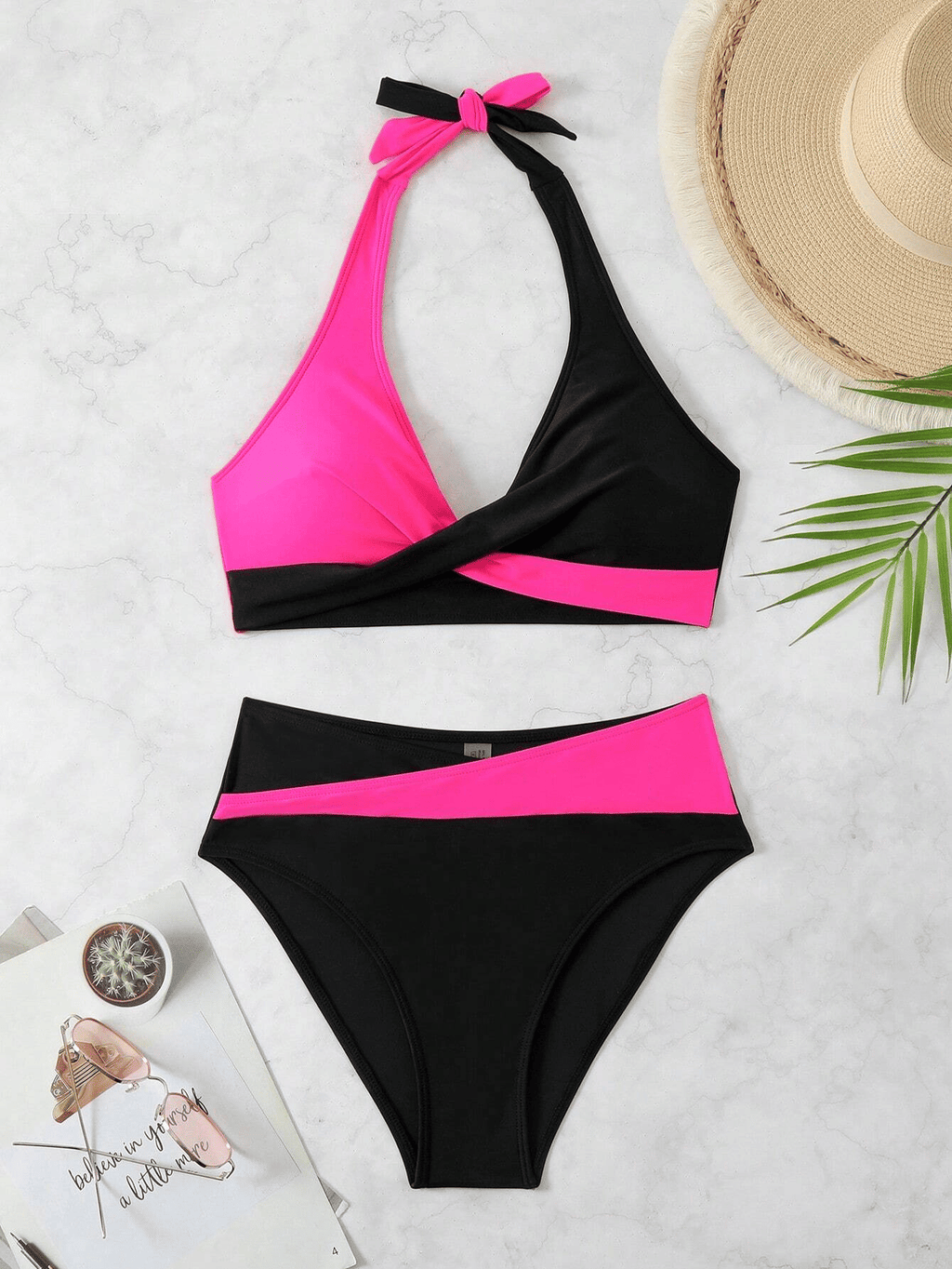 A bikini with a fashionable color