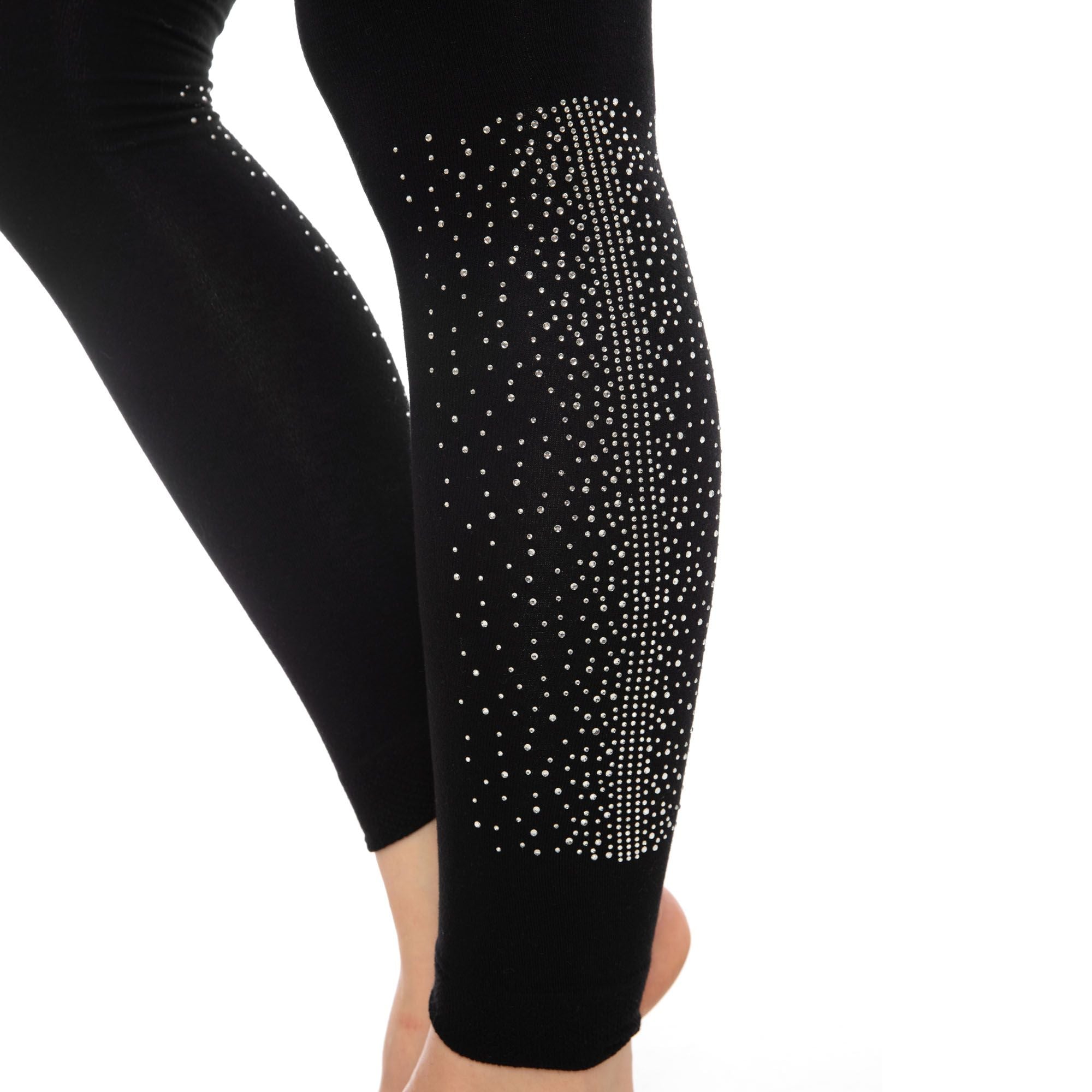 Bamboo Leggings for Women Soft Stretchy Full Length Elastic Leggings with Fancy Accessories