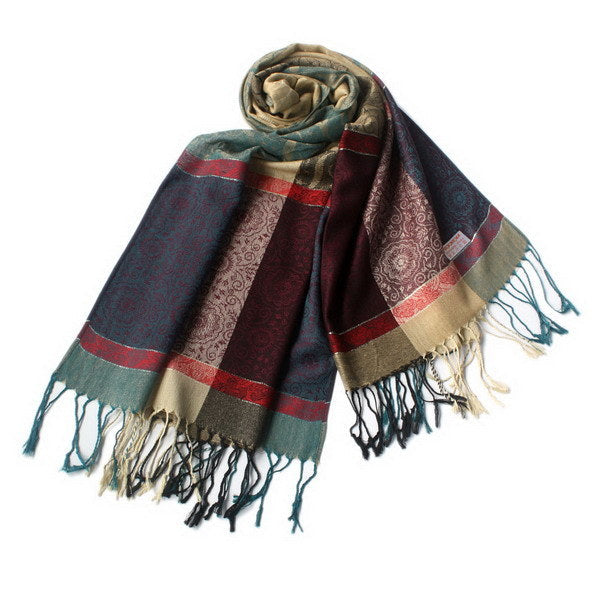 Blancho Bedding -Pa-a13-2 Fantasy Stars & Flowers Fashion Revitalized Style Luxurious Silky Soft Pashmina/Shawl/Scarf