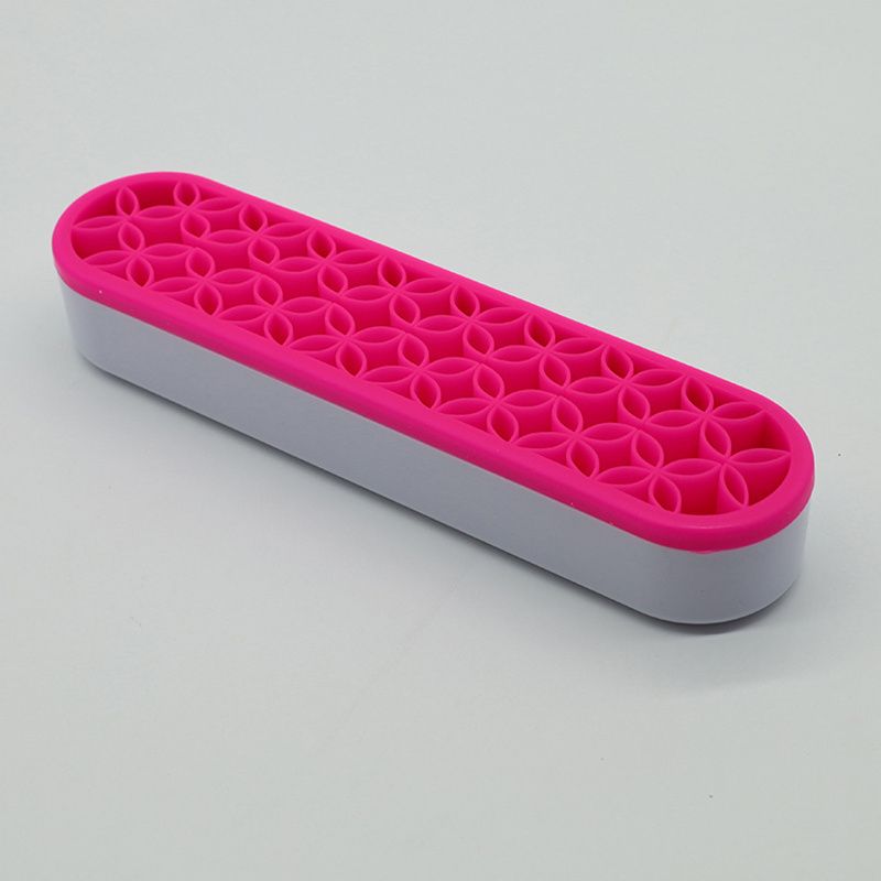 1pc Silicone Makeup Brush Holder, Silicone Makeup Brush Organizer, Multipurpose Nail Brush Organizer Storage For Sewing Craft Tools, Painting Pen Brushes, Nail Clipper