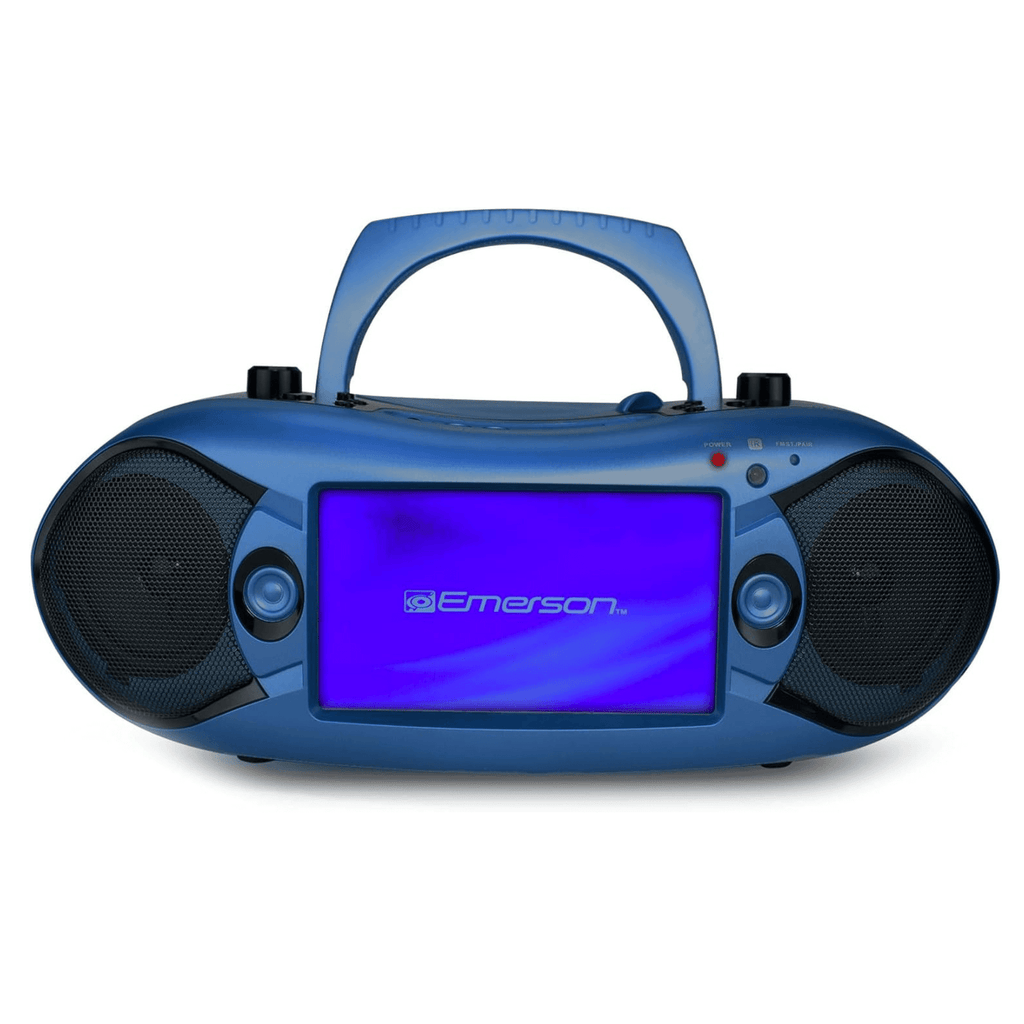 Emerson 7" Bluetooth DVD Boombox with AMFM Radio & Stereo Speakers