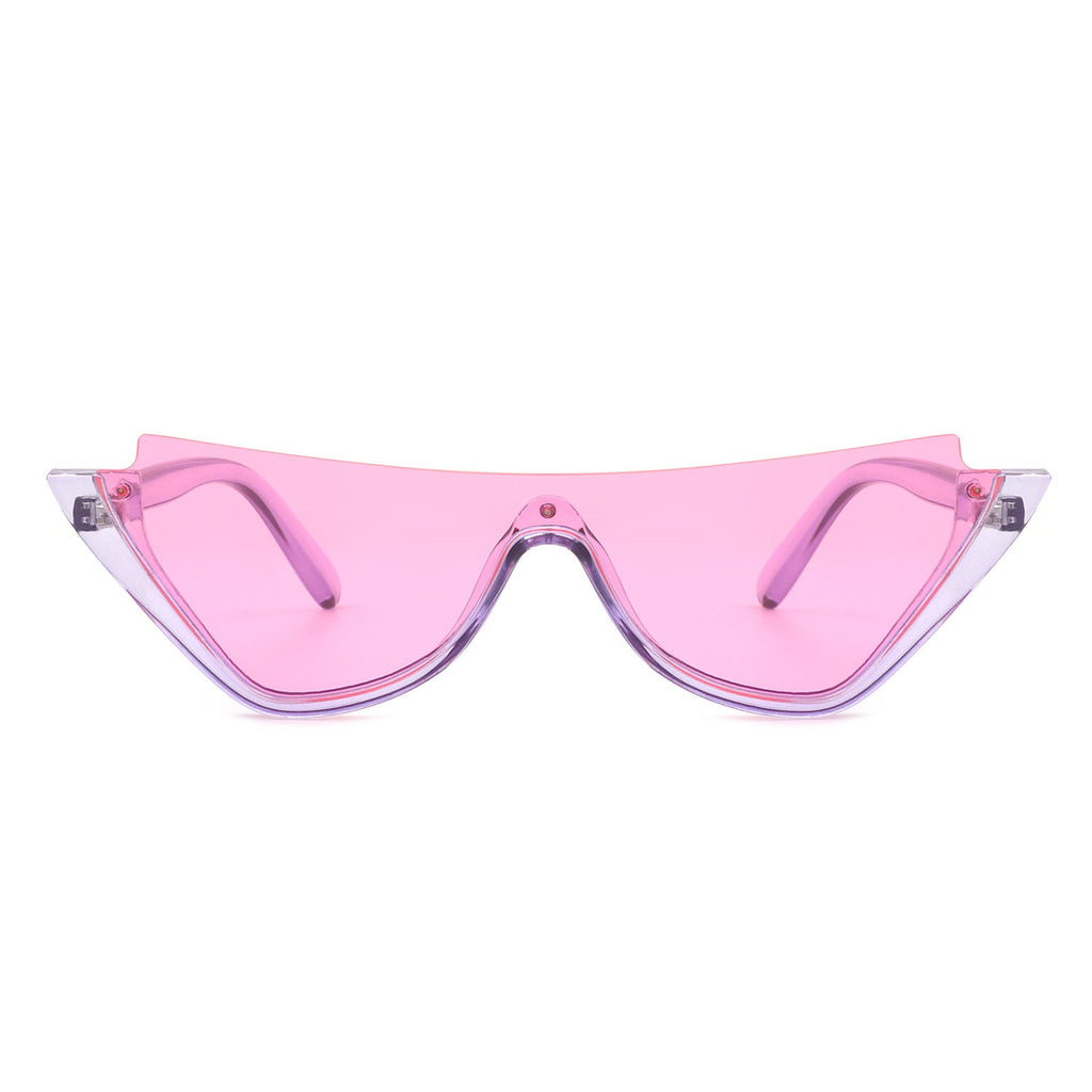 Retro Half Frame Fashion Cat Eye Sunglasses