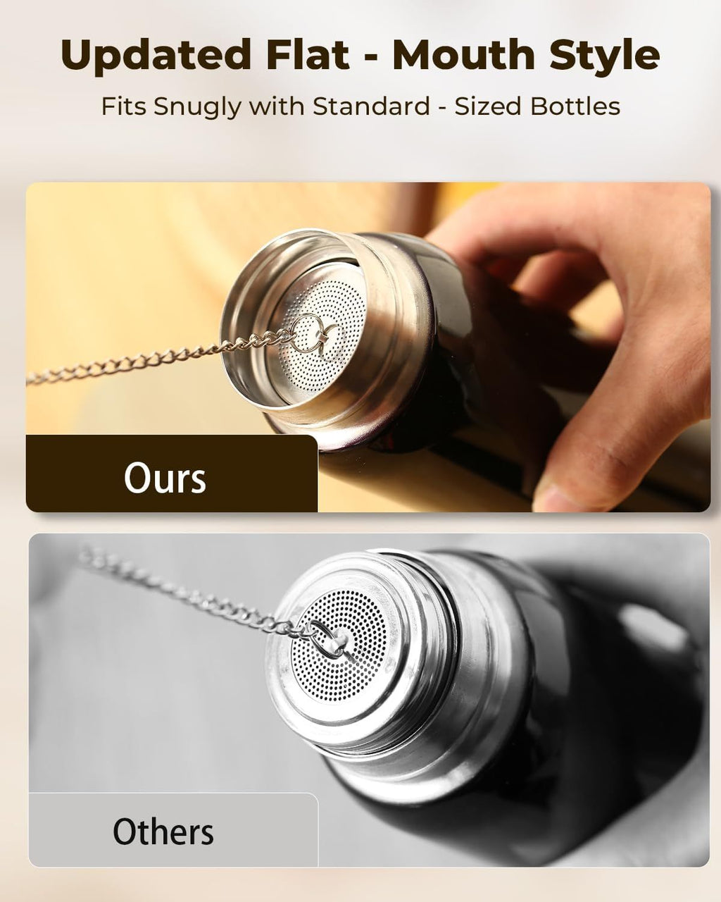 Tea Infusers, Extra Fine Mesh Tea Strainers for Loose Tea, Updated Slim Threaded Lid & 304 Stainless Steel, Loose Leaf Tea Steeper for Brew Tea Spices & Seasonings