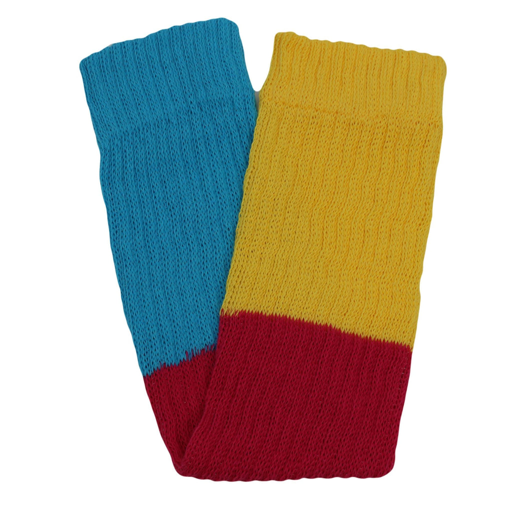 Leg Warmers for Women Colorful Cotton Knitted Leg Warmers 21 Inches 3 Pairs