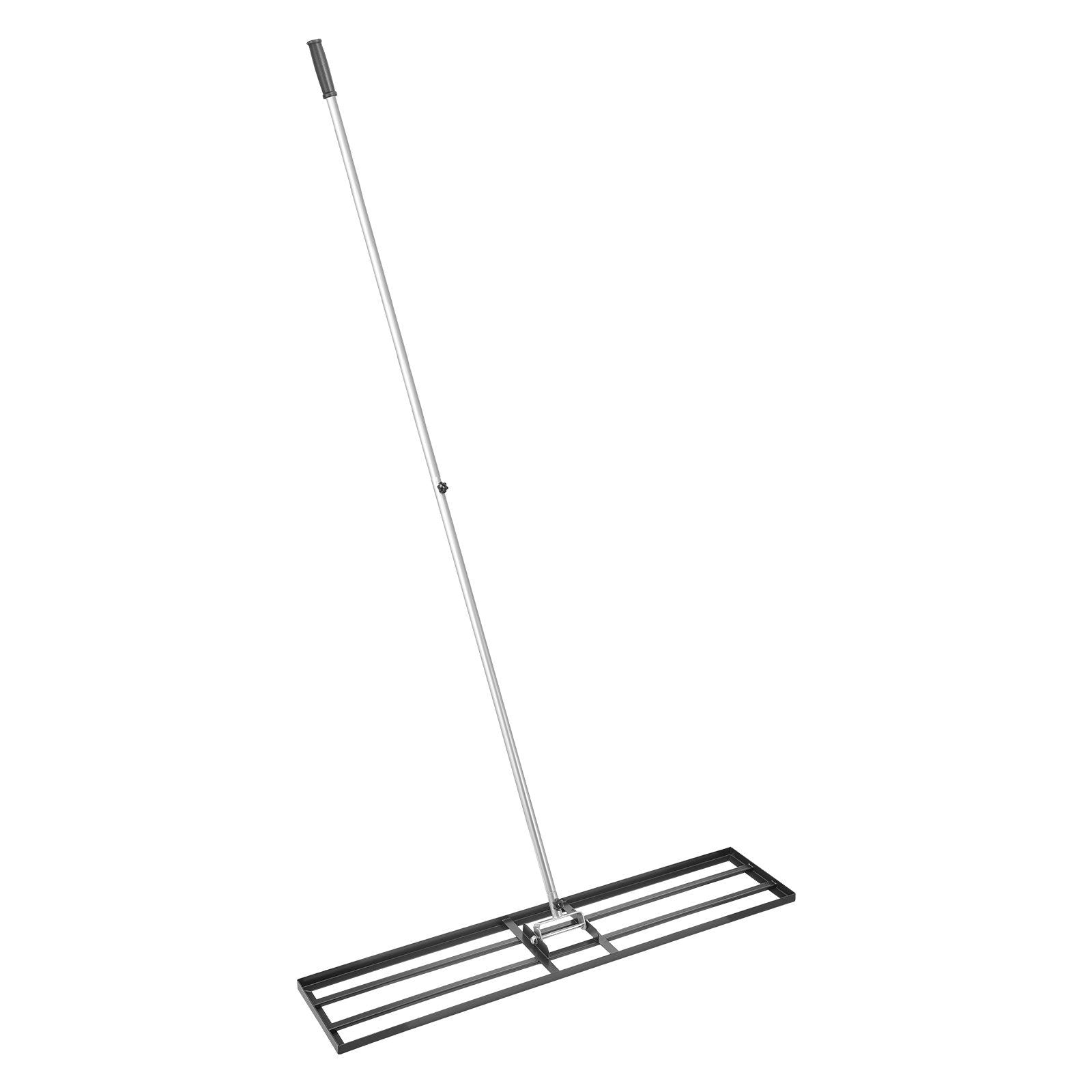 10x48in Lawn Leveling Rake Heavy Duty 83.9in Adjustable Handle for Yard & Garden