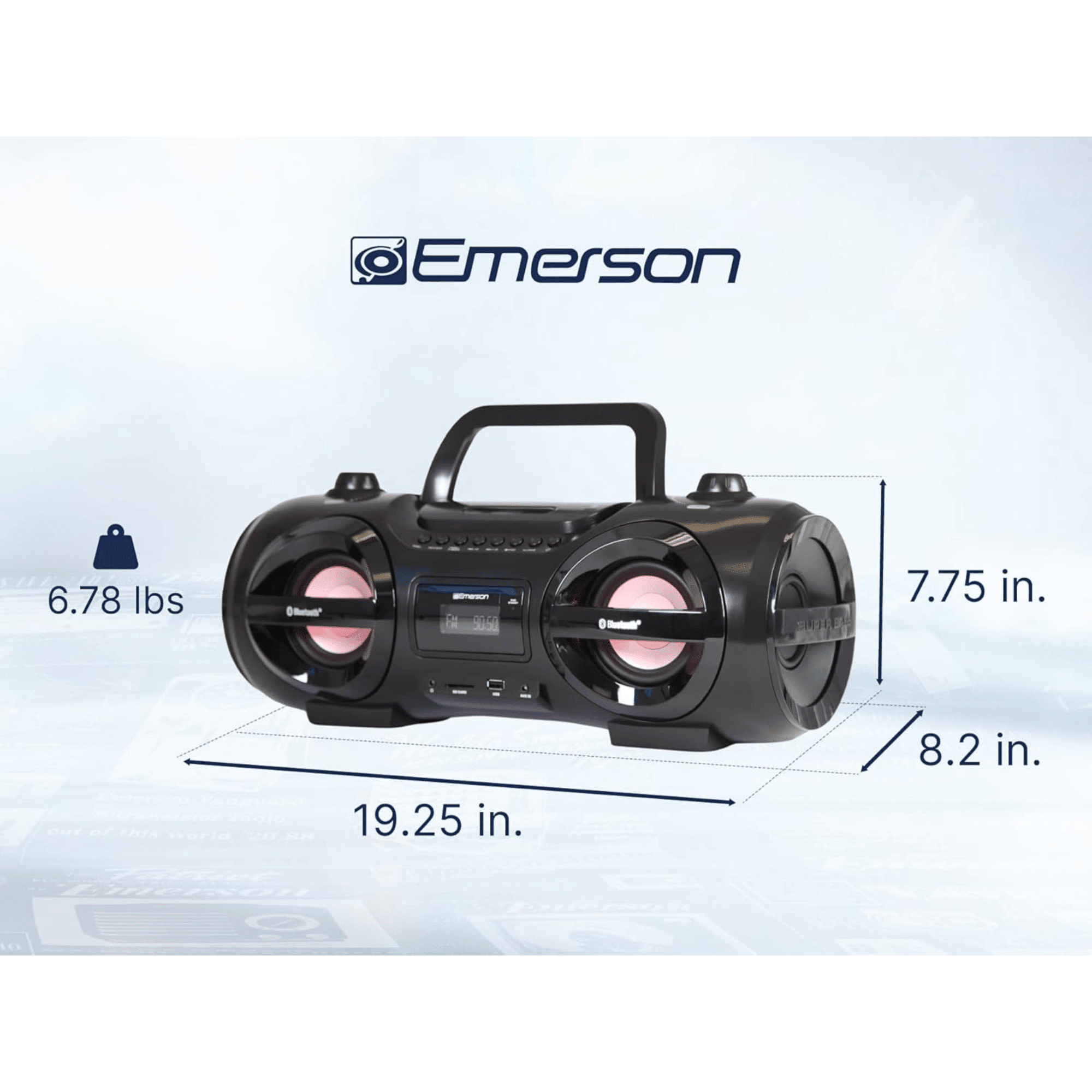 Emerson Retro Portable CD Boombox