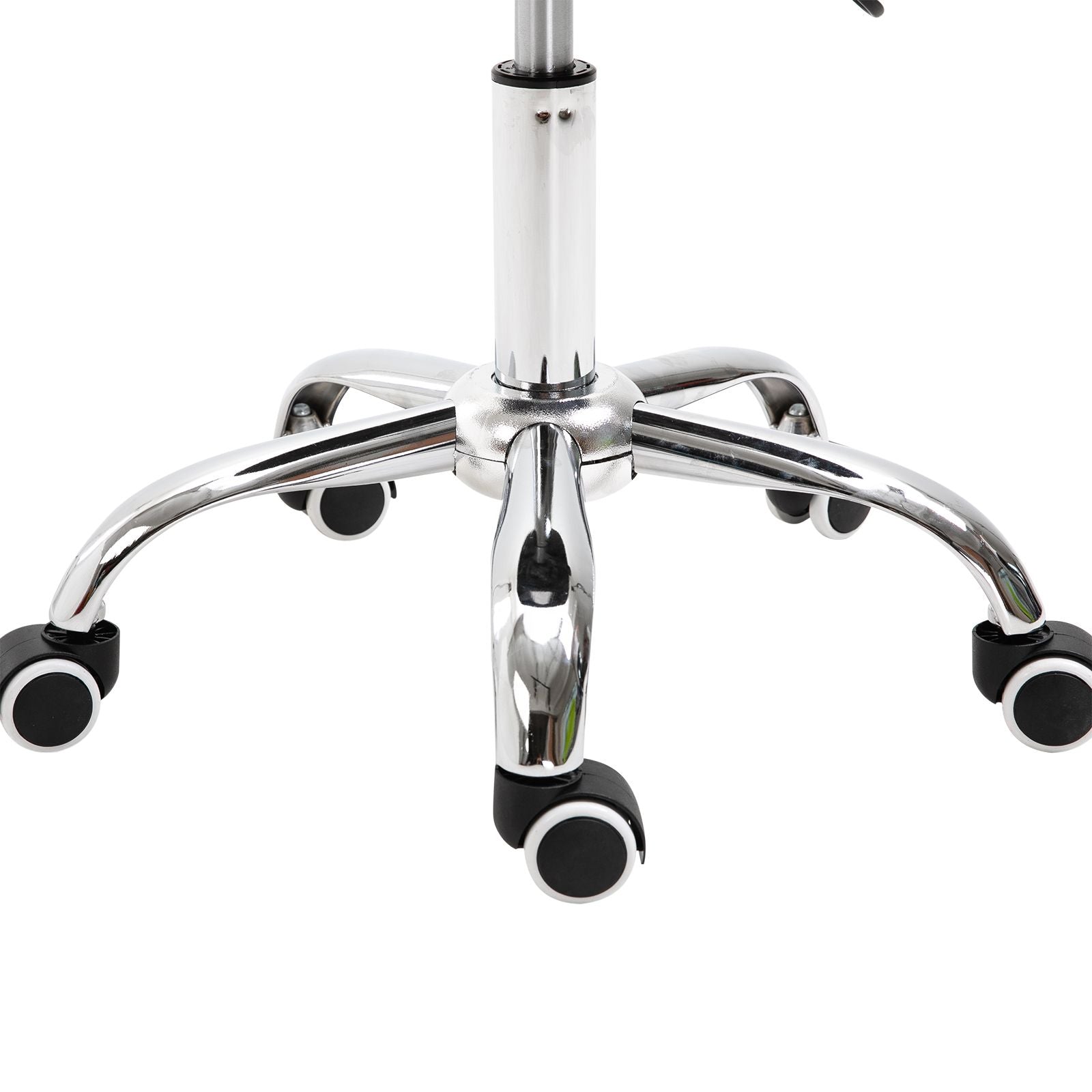 Adjustable Elegance: Hydraulic Salon Stool, Rolling Swivel Saddle Chair, PU Leather Beauty Seat for Spa, Black Finish