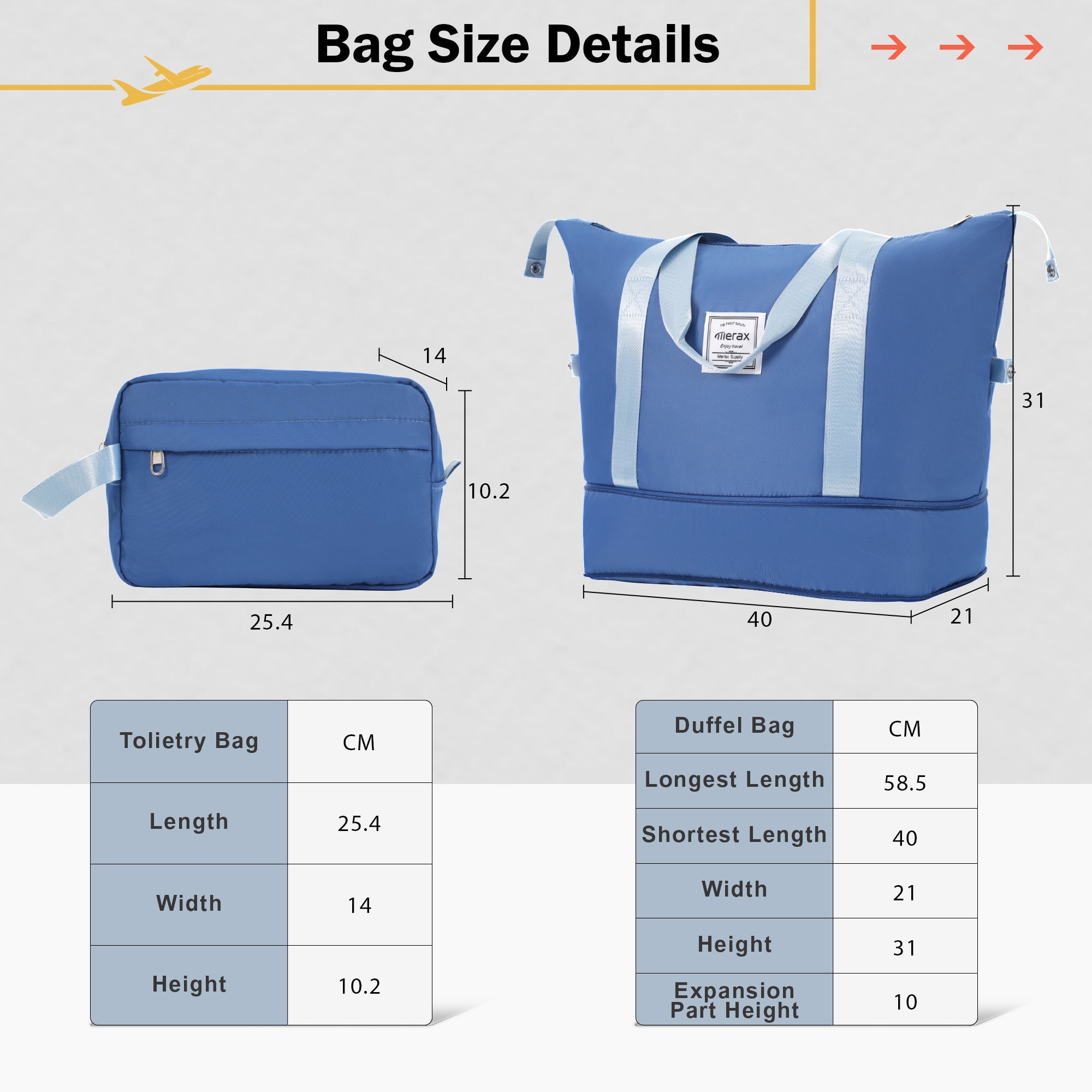 2 Piece Luggage Set with Bags Expanable Spinner Wheels ABS Lightweight Suitcase with TSA Lock 20inch+28inch