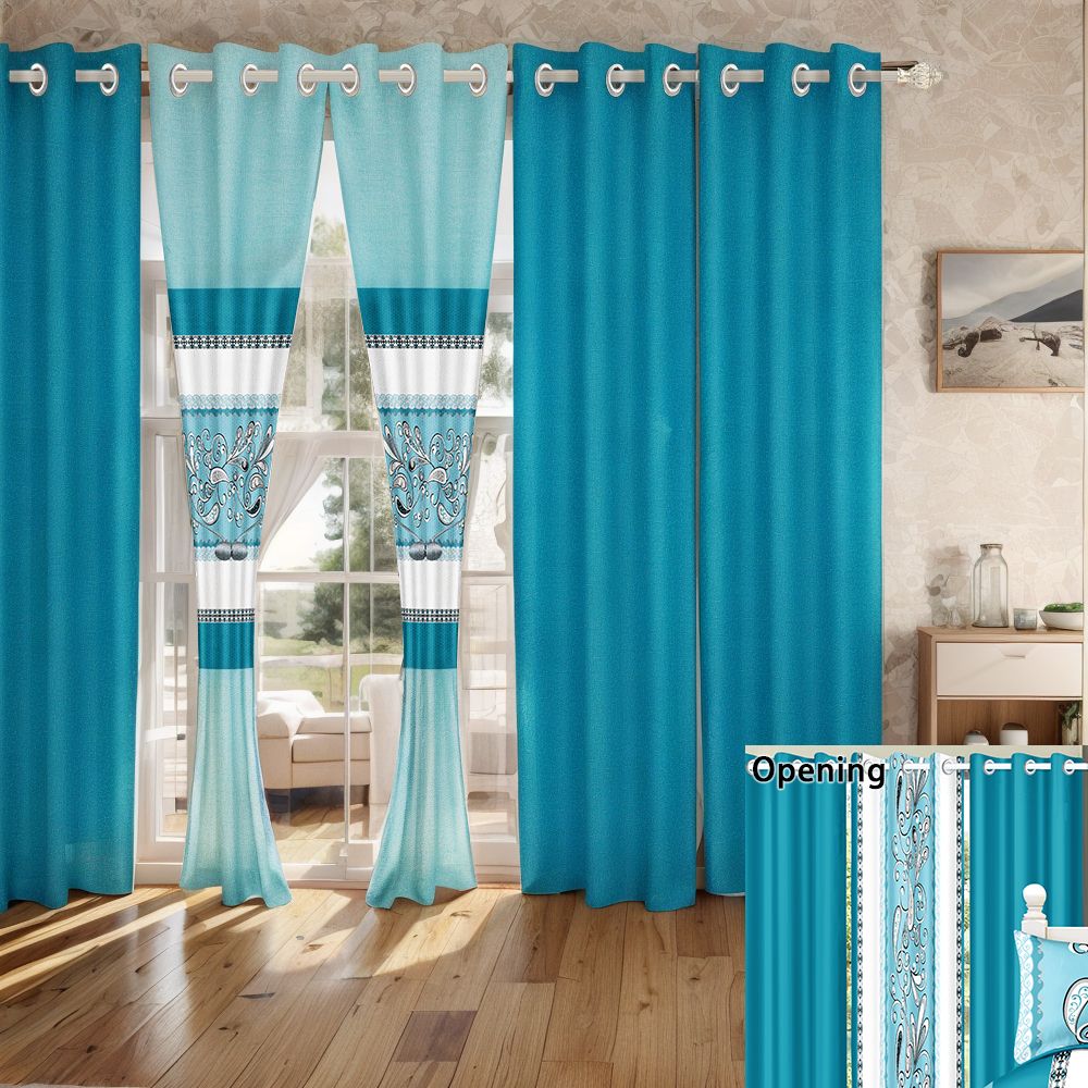 9 Piece in a Bag Thick Touch Bed Cover Curtain Set, Upgraded Luxury Bedspread Set, Bamboo microfiber All Season Bedding-Set For Home, RV Beding, Boys And Girls Gifts With Gift Bag