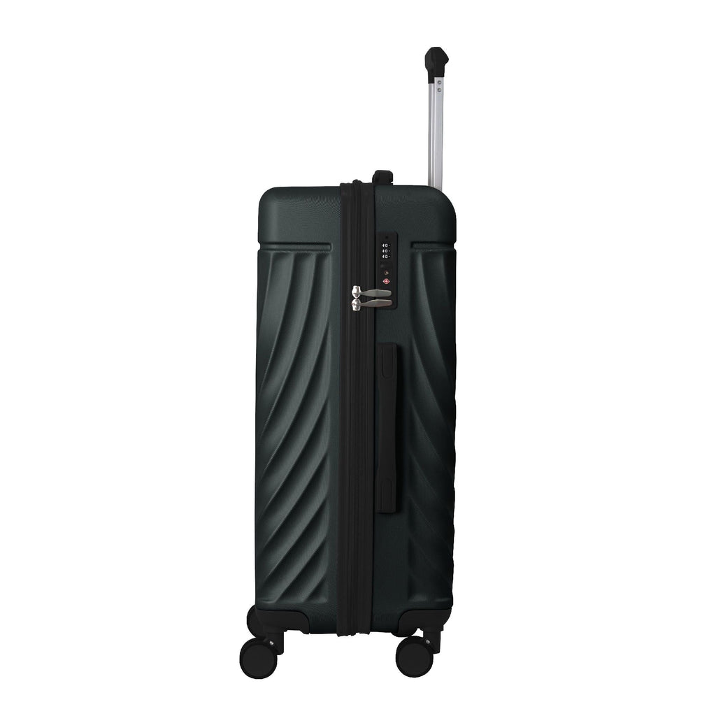 Luggage Sets ABS Hardshell 3pcs Luggage, Lightweight Durable Suitcase sets Spinner Wheels Suitcase with TSA Lock 20''24''28'' Available(Dark Green)