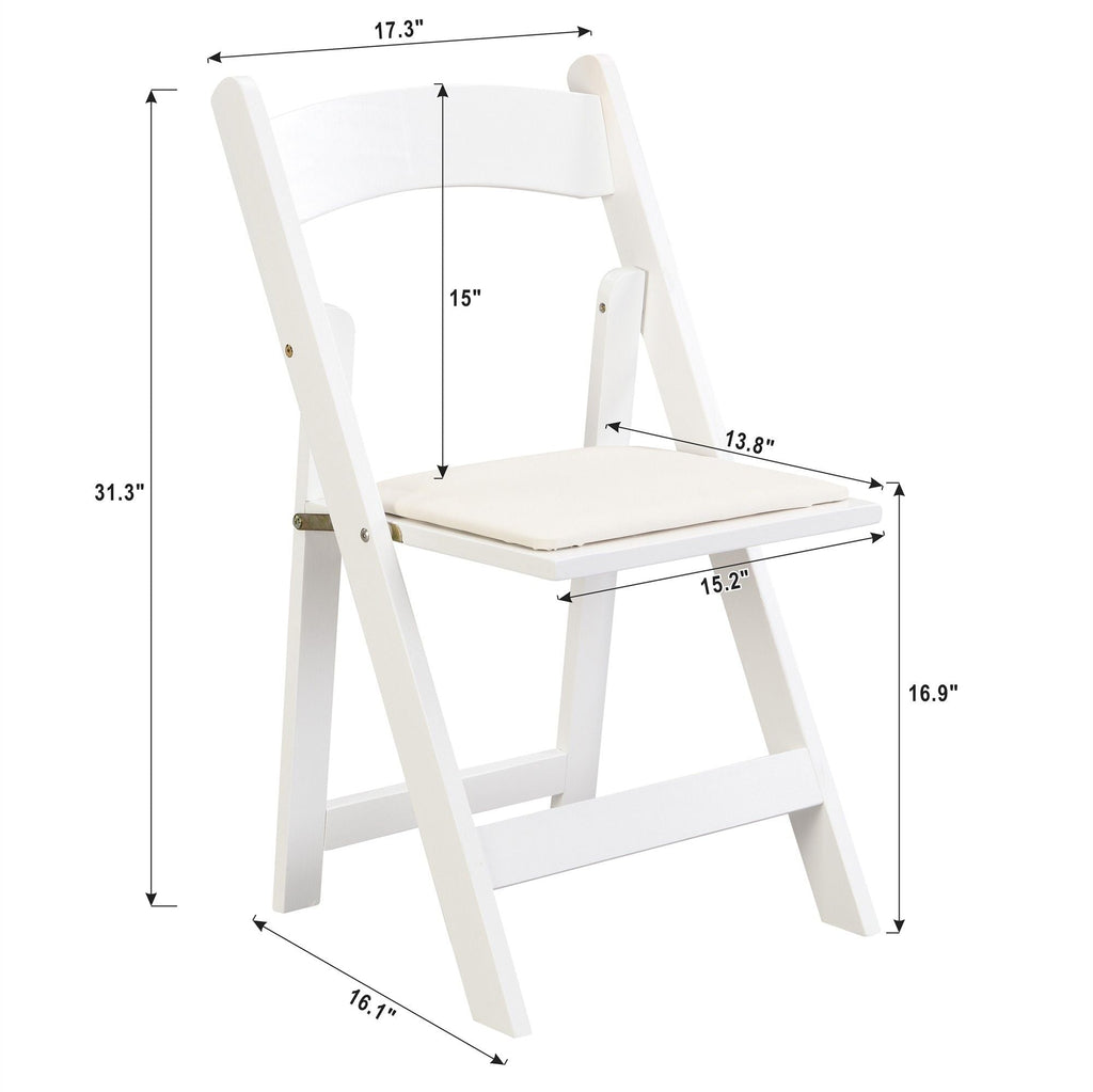 Upholstered folding chair, space saving, easy to carry, 4PCS, Dining room