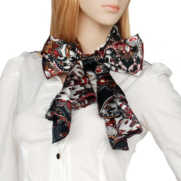 Blando Black Distinctive Stylish Paisley Pattern Fashion Soft Natural Silky Scarf/Wrap/Shawl(Large)