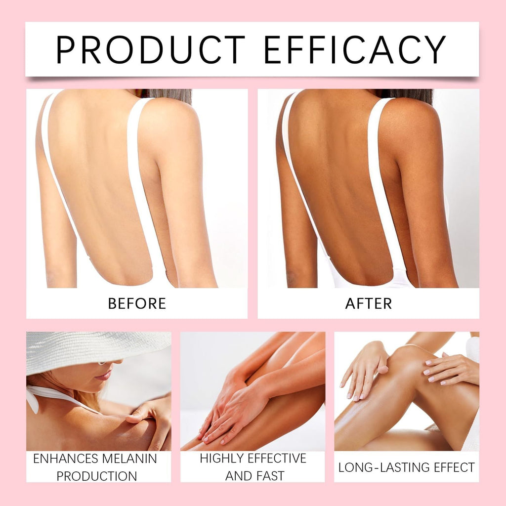Sunless Tanning Drops - Natural Oral Solution for a Beautiful Glow Without Sun Exposure