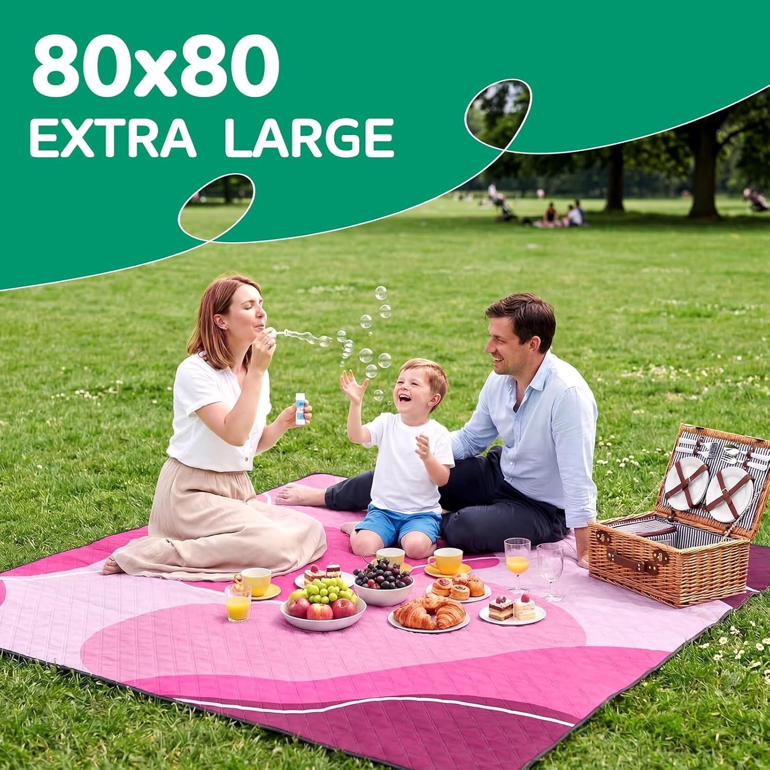 Waterproof Picnic Blanket Outdoor Camping Beach Mat Extra Large Foldable Car Essential Roadtrip Gadget Rv Accessories Glamping Tent Gear Must Haves Hiking Stuff Backpacking Necessities Gift