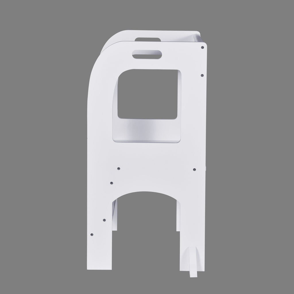 Child Standing Tower;  Step Stools for Kids;  Toddler Step Stool for Kitchen Counter;  White