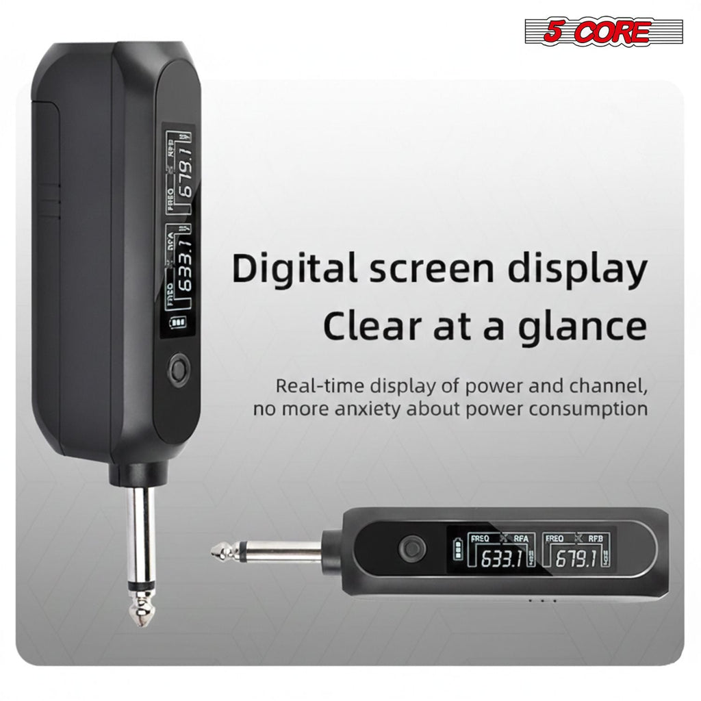 5 Core Microphone Wireless Karaoke Singing Mic Rechargeable Microfono w Lights