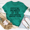Official Member Of The Anti Social Club Christmas T-Shirt