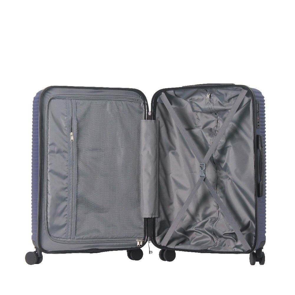 Luggage Sets ABS Hardshell 3pcs Luggage, Lightweight Durable Suitcase sets Spinner Wheels Suitcase with TSA Lock 20''24''28'' Available(Blue)