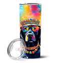 Black Labrador Hippie Dawg Stainless Steel Skinny Tumbler Vacuum Double Walled Reusable Insulated Tumbler Travel Cup for Coffee Cocktails Gift with Lid, 20 oz