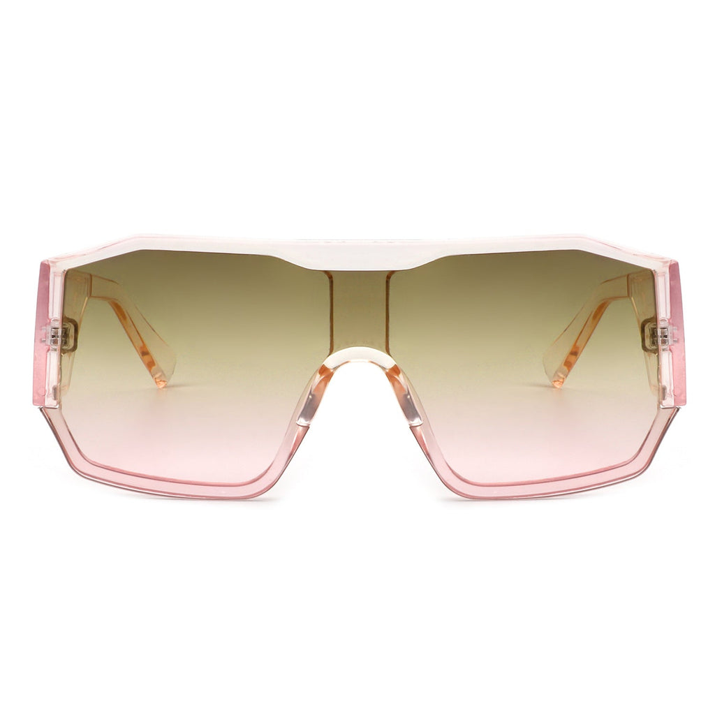 Retro Square Oversize Fashion Aviator Sunglasses